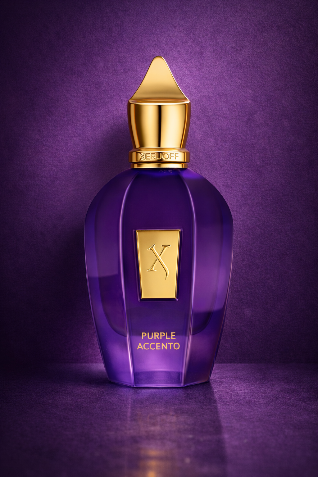 Decant de Xerjoff Purple Accento, fragancia floral y frutal de autor en formato muestra.