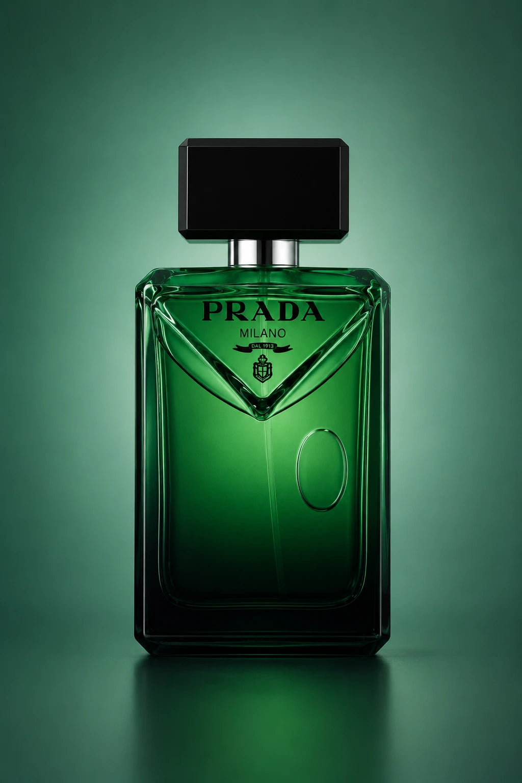 Frasco del perfume Paradigme con perfil olfativo fresco especiado, ámbar y amaderado.