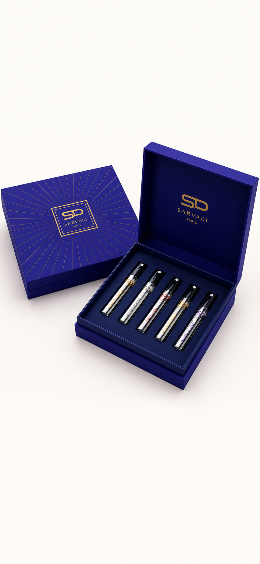 SET DECANTS EXTRAIT PARFUM SARVARI PARIS CON CAJA