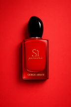 Muestra decant Armani Sì Passione, fragancia floral frutal intensa y apasionada.