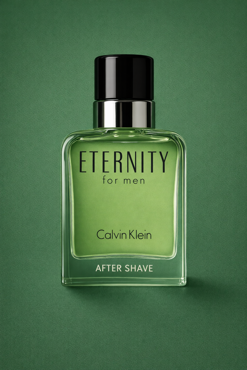 Muestra de Eternity for Men de Calvin Klein After Shave, loción clásica refrescante en decant.
