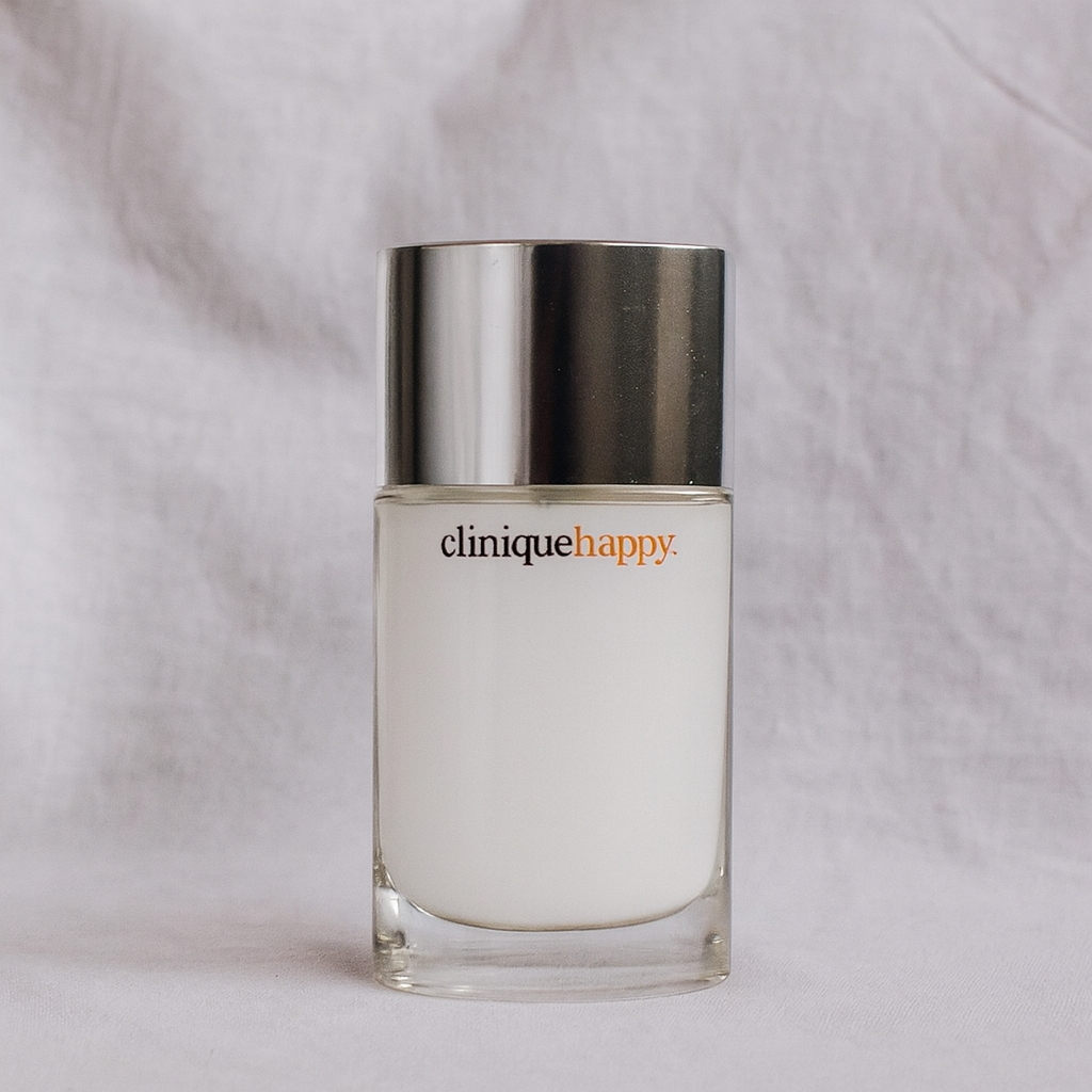 Muestra decant Clinique Happy para mujer, fragancia cítrica y floral que transmite alegría.