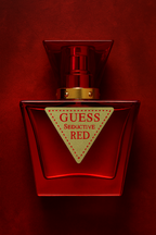 Muestra decant Guess Seductive Red, perfume femenino con notas de cereza y almendra sensual.