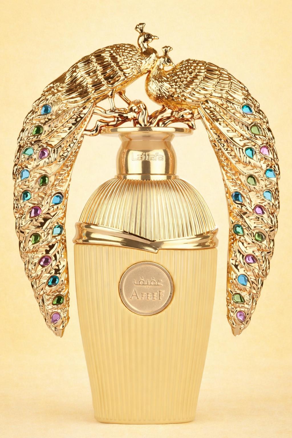 Decant original Lattafa Afeef, fragancia árabe de lujo en formato muestra para hombre y mujer.