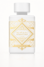 Muestra decant Lattafa Bade'e Al Oud Honor & Glory, perfume árabe con notas de piña brulee.