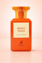 Muestra decant Maison Alhambra Bright Peach, perfume dulce de melocotón intenso inspirado en fragancias de lujo.