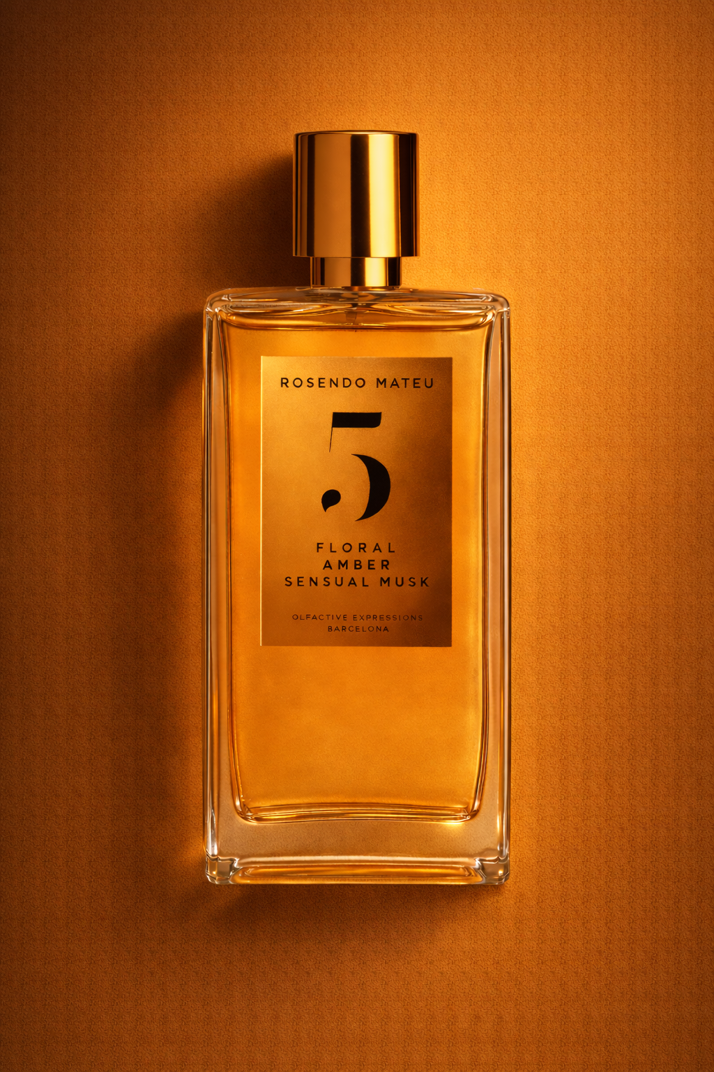 Decant de Rosendo Mateu Nº 5, fragancia floral ambarada y sensual en formato muestra.