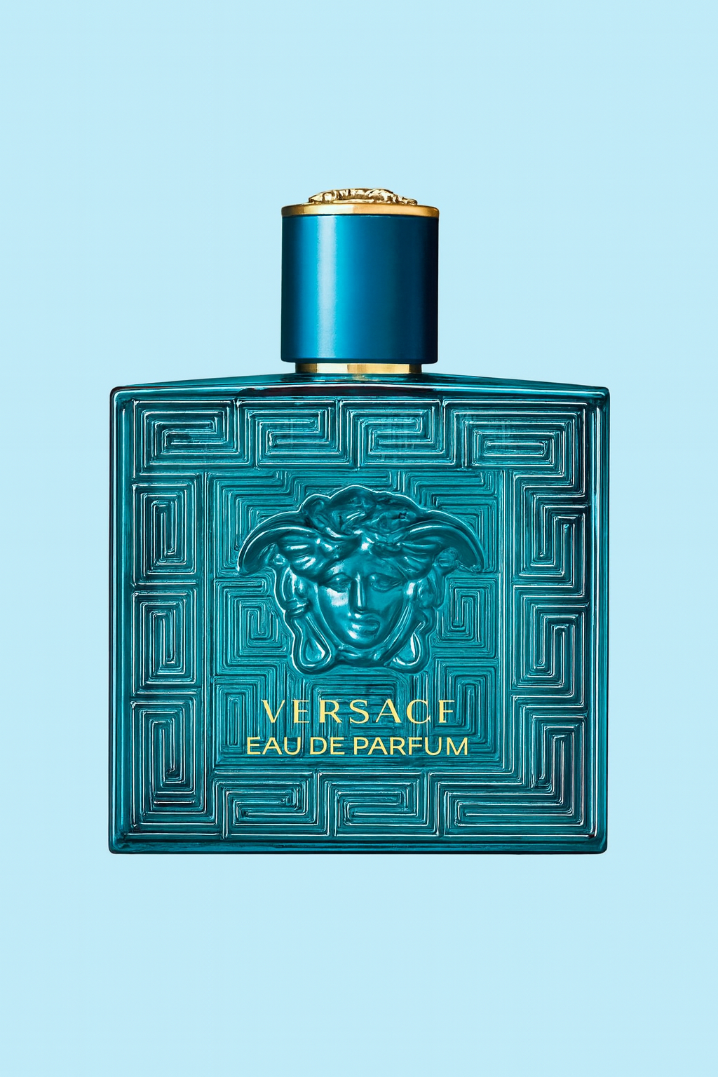Decant original Versace Eros Eau de Parfum, perfume fresco y dulce de alta proyección en muestra.