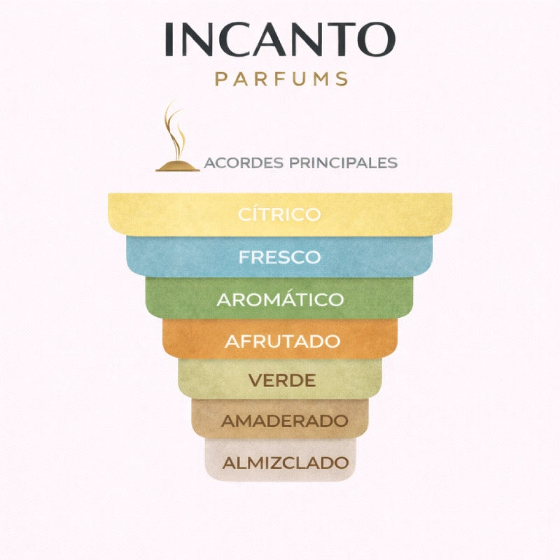 Notas de Arancia Di Capri: naranja de Capri, mandarina y cardamomo aromático.