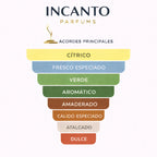 Ingredientes de Agua de Loewe: notas de yuzu japonés, bergamota y madera de sándalo.