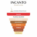 Notas de Good Girl Legere: visualización de dulce de leche, ylang-ylang, jazmín y haba tonka.