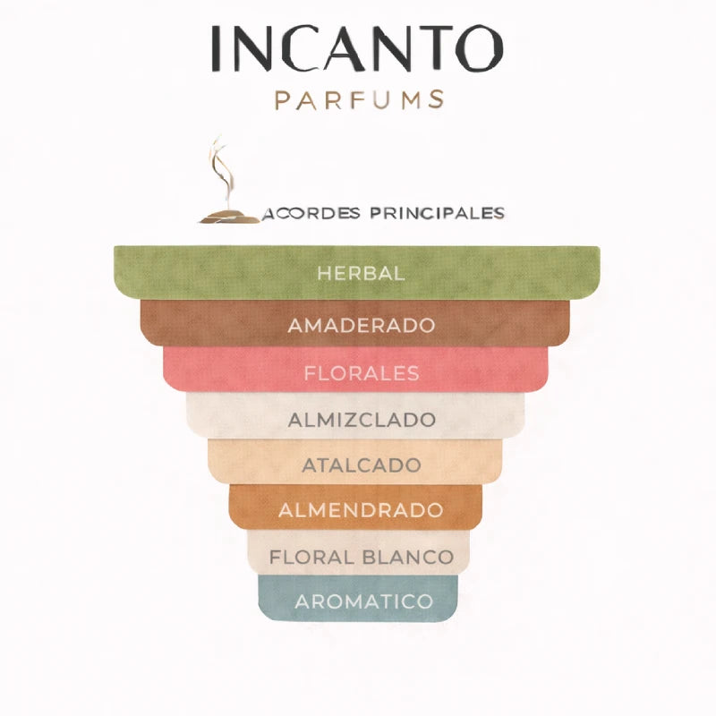 Notas olfativas: manzanilla romana, jazmín coralino, almizcle y maderas de sándalo.