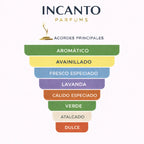 Notas de Le Male original: menta fresca, lavanda tradicional y fondo de vainilla dulce.