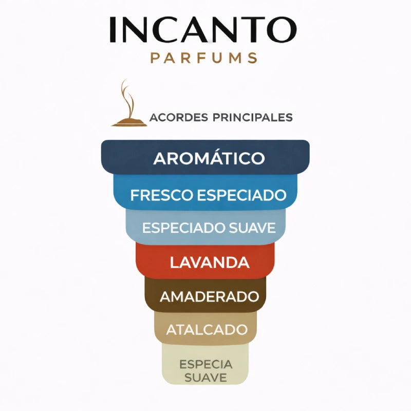 Notas de Layton Parfums de Marly: visualización de manzana, lavanda y vainilla noble.